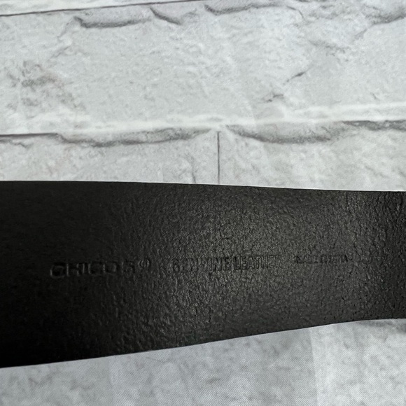 Chico’s black leather boho studded metal belt size small - Picture 8 of 8